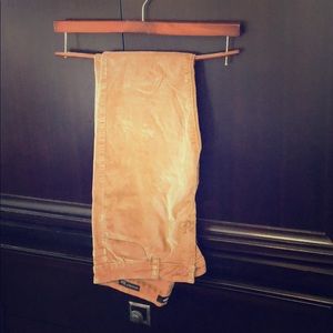 Skinny Mid Rise Camel Color Corduroy Pants
